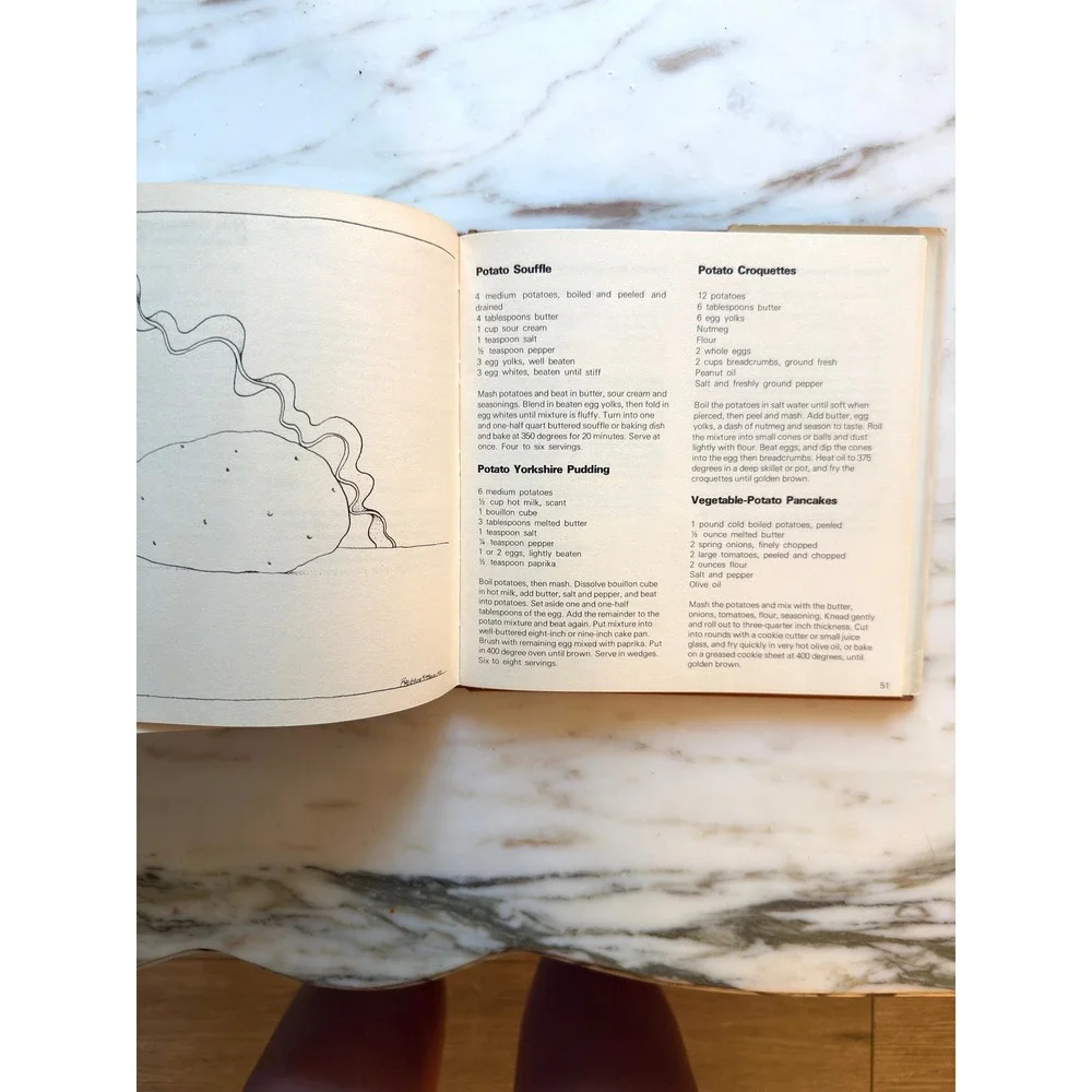 Vintage The Potato Book Cookbook Myrna Davis Truman Capote Foreword